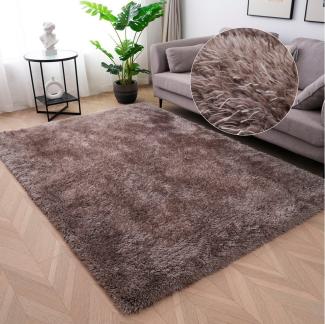 Home affaire Hochflor-Teppich Micro Shaggy, rechteckig, Höhe: 53 mm, weich, flauschig, Uni-Farben, Wohnzimmer, Schlafzimmer, Kinderzimmer