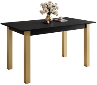 Lookway Esstisch ARTON GOLD ausziehbarer Tisch 140 cm