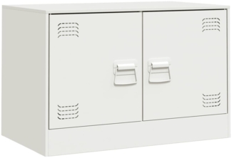 vidaXL TV-Schrank Weiß 67x39x44 cm Stahl 841641