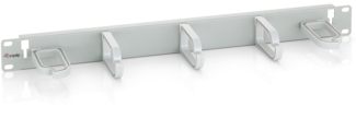 Equip 19 Kabelmanagement 5xPlastikringe Stahl 1U RAL7035
