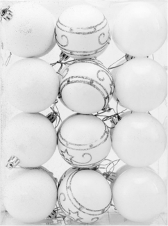 Casaria Weihnachtsbaumkugel (24 St), Christbaumkugeln 24 tlg ∅ 6cm matt glänzend glitzernd