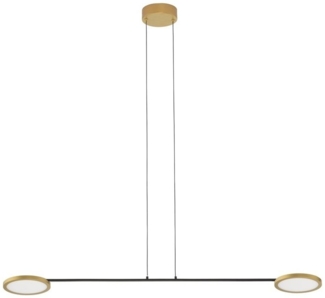 Nova Luce 9695253 SCOPE LED Pendelleuchte 2-flammig 3000K Gold Schwarz dimmbar