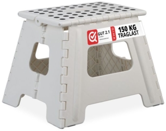 Klapphocker faltbar L weiß 2er Set 10045417