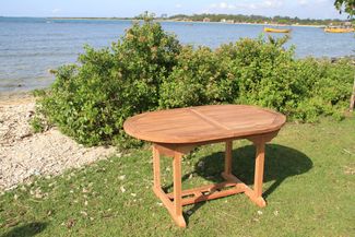 Teak Tisch Gartentisch Garten ausziehbar Esstisch Teakmöbel Holztisch 210/160cm