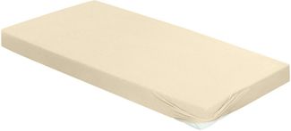 BIERBAUM Spannbettlaken Jersey, Jersey, Gummizug: rundum, (1 Stück), 95 % Baumwolle und 5 % Elasthan für optimale Weichheit und Dehnbarkeit