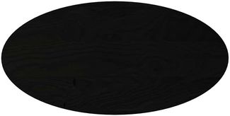 vidaXL Tischplatte Dunkelbraun 100x50x4 cm Massivholz Eiche Oval 4009058