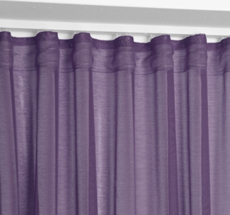 Beautex Gardine Transparente Gardine Dolly, wählbar mit Kräusel- und Ösen- Aufhängung (2 St), Ösen, transparent