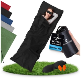Styngard Schlafsackinlett 2in1 Hüttenschlafsack ultraleicht Mikrofaser [200g] - kleines Packmaß