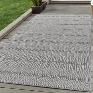 Carpettex Outdoorteppich Boho-Design, Läufer, Höhe: 7 mm, Outdoor Teppich Boho Design Wetterfest für Terrasse Balkon Küche