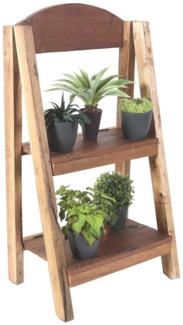 Casa Moro Pflanzentreppe Blumentreppe GRAZIA 2 stufig aus Massivholz Blumenleiter, Holz Regal Pflanzenleiter NUA038