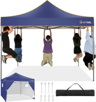 Faltpavillon 3x3 Wasserdicht Stabil Winterfest Pop Up Pavillon mit