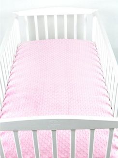 BabyLux Spannbettlaken BABYLUX Spannbettlaken MINKY 60x120 70x140 90x200 120x200, Gummizug: ja, 70x140cm rosa