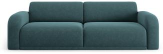 Micadoni Sofa Erin 4-Sitzer Samtstoff Petrol