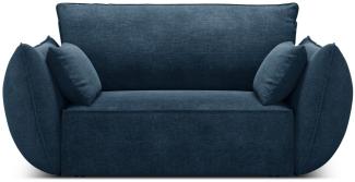 Micadoni Sessel Kaelle | Bezug Royal Blue | Beinfarbe Black Plastic