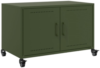 vidaXL TV-Schrank Olivgrün 68x39x43,5 cm Stahl 846642