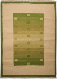 Morgenland Kelim Teppich - Trendy - 180 x 120 cm - grün