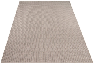 KADIMA DESIGN Teppich meliert Wohnzimmer schmutzabweisend Teppich Kurzflor, Rechteckig, Höhe: 4 mm, 100% Polypropylen,80x150, Beige