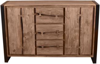 Sideboard Natural Edge Akazie Kommode Wohnzimmer Esszimmer Schubladen Schrank