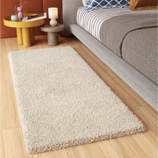 Tapiso Hochflor-Läufer ESSENCE, rechteckig, Höhe: 40 mm, Wohnzimmer, Schlafzimmer, Shaggy