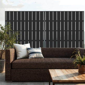 GarveeMore Paravent Metall Privatsphäre Bildschirm im Freien für Garten, Balkon