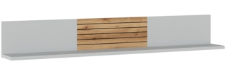 Wandboard, grau mit Eiche, Rillenoptik, ASHBURTON-129