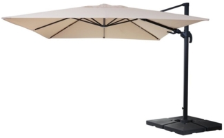 MCW Ampelschirm MCW-A96-15, LxB: 300x400 cm, Mit 5-facher Höhen-/ Neigungswinkelverstellung, Windwiderstandsklasse2