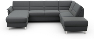 sit&more Wohnlandschaft Palmera U-Form, Federkern, wahlweise mit Bettfunktion und mit/ohne Stauraum
