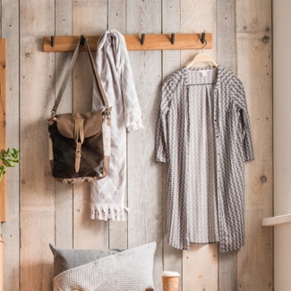 Wandgarderobe 90cm 'Lima' Kernbuche massiv