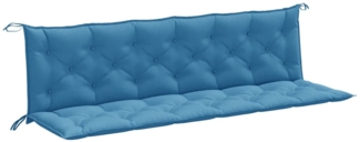 vidaXL Gartenbank-Auflagen 2 Stk. Melange Blau 200x50x7 cm Stoff 4002634