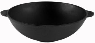 3,7 L Wok 28 cm Bratpfanne Gusseisen Asia Schmortopf Induktion Pfanne Kazan