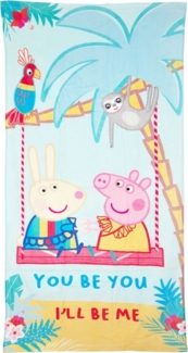 Peppa Pig Strandtuch Peppa Wutz Pig Luisa Löffel Badetuch XL Handtuch 70x140 cm, 100% Baumwolle