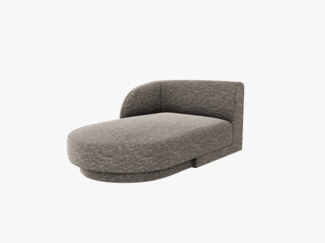 Micadoni Modul Miley 2-Sitzer Links Chenille Grau