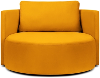 Micadoni Sessel Bliss 1-Sitzer Samt Gelb