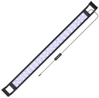 Clanmacy LED Aquariumleuchte 16W für 45-50cm LED Aquarium Beleuchtung mit timer Aufsetzleuchte, 16W für 45-50cm aquarium