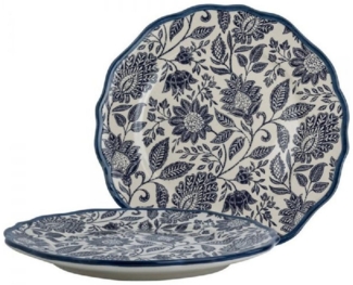 LAURA ASHLEY Speiseteller Speiseteller Hedingham Blue (27cm) (2-teilig)
