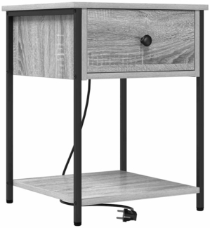 vidaXL Nachttisch Grau Sonoma 42 x 41 x 56 cm Holzwerkstoff 859426
