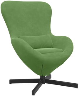 vidaXL Eiersessel Hellgrün 63 x 73 x 90 cm Samt 42002759