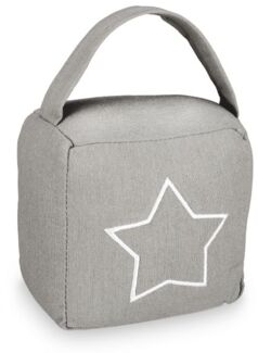 4 x Türstopper Sack Stern grau 10029891