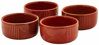 Maxwell & Williams Auflaufform Arc 4-tlg. Terracotta, 8.5 x 4 cm, Keramik, (4-St)