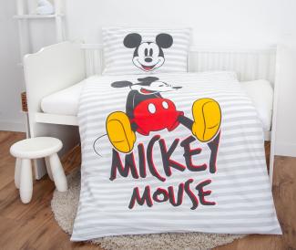 Disney Mickey Baby Bettwäsche 40x60 und 100x135 cm