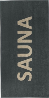 Erwin Müller Saunatuch Saunatuch, Walkfrottier (1-St), Walk-Frottier Schriftzug