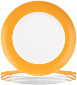 Seltmann Weiden Liberty Pure Colors Frühstücksteller ø 22,5 cm 6er Set - Mango Orange