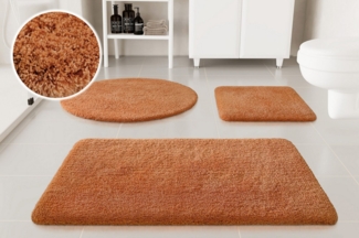 OTTO home Badematte Kaarin, Höhe 30 mm, rutschhemmend beschichtet, schnell trocknend, Polyester, rechteckig, Badteppich, getuftet, flauschig, hochflor, große Farbauswahl