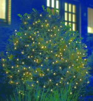 LED Lichternetz 2x2 m 160 LED Lichtnetz 2 x 2 m warmweiß innen außen