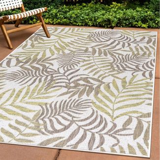 Carpettex Outdoorteppich Palmen Design, Läufer, Höhe: 5 mm, Teppich Palmen Design Flachgewebe Küchenteppich Balkon Terrasse