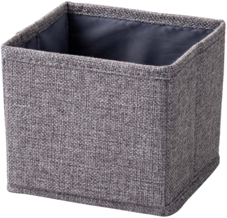 Fackelmann Aufbewahrungskorb 14 cm, Grau, faltbar