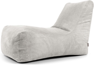 Sitzsack ‘Lounge‘, Bezugstoff - Waves, 100% Polyester, Snow, 80x135x80 cm cm.
