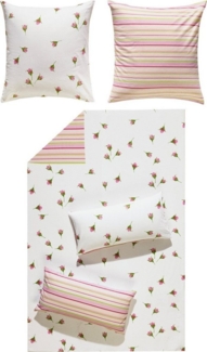 REDBEST Bettwäsche Wendebettwäsche, Biber, Flanell Blumen