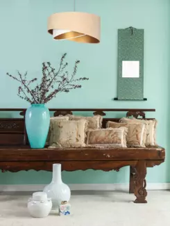 BPS Koncept 060-018 Hängeleuchte Galaxy beige, weiß, gold 1 x E27 Ø 50cm H:105cm dimmbar