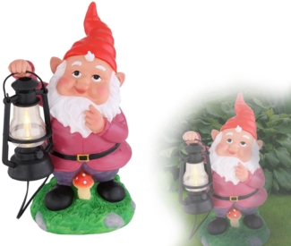 Solarleuchte Garten Gartenzwerg Lustig Solarlampe Außen Außenleuchte SL3339